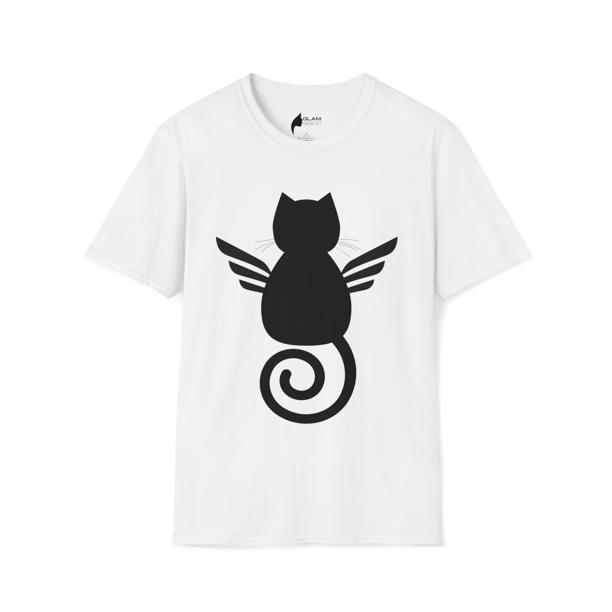 Angelic Kitty Graphic T-Shirt Women Inspirational Statement Apparel