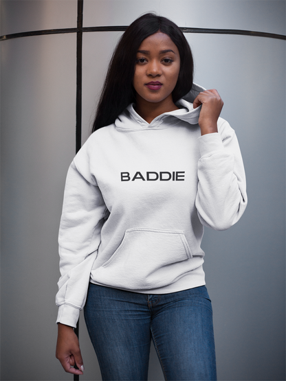  Baddie Graphic Hoodie Women Inspirational Statement Black on Black Hoodie