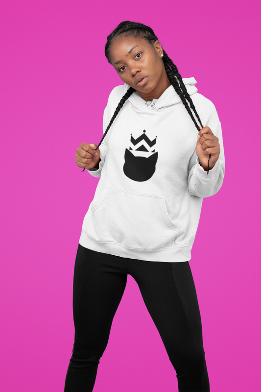Crowned Kitty Hoodie African American black women's apparel