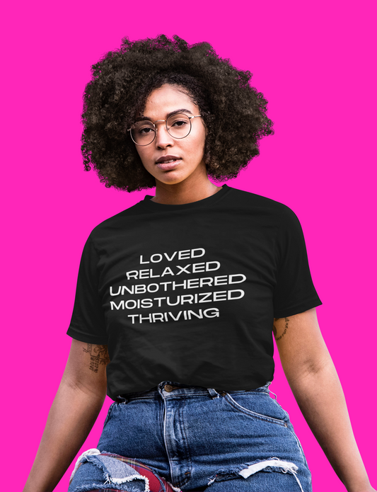 Unisex Full Package T-shirt African American Black Woman Model